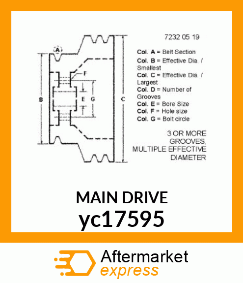 MAIN DRIVE yc17595