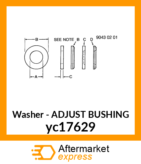 ADJUST BUSHING yc17629