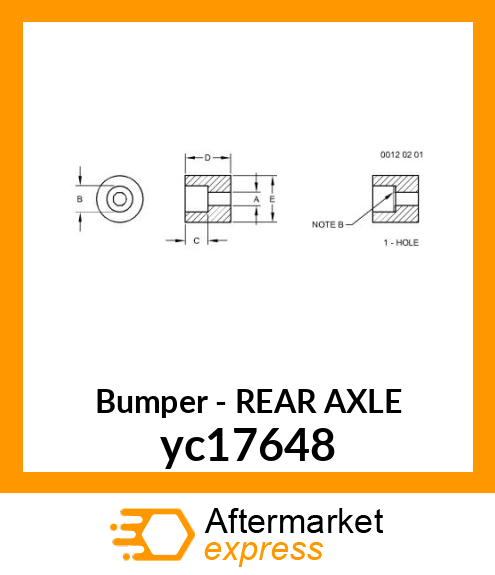 REAR AXLE yc17648