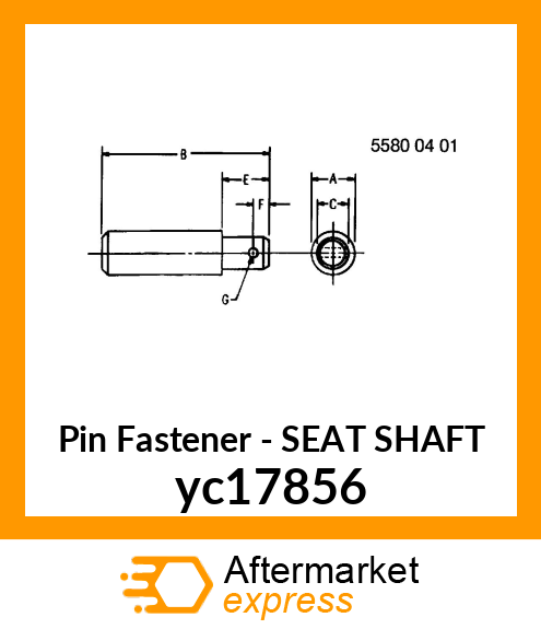 SEAT SHAFT yc17856