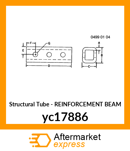 REINFORCEMENT BEAM yc17886