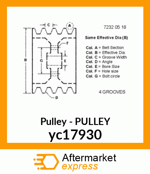 PULLEY yc17930