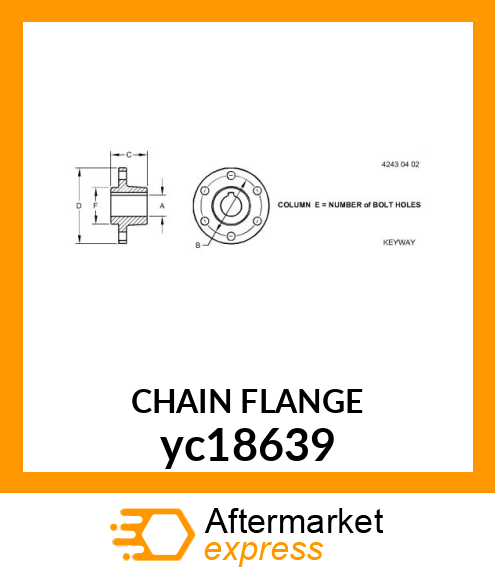 CHAIN FLANGE yc18639