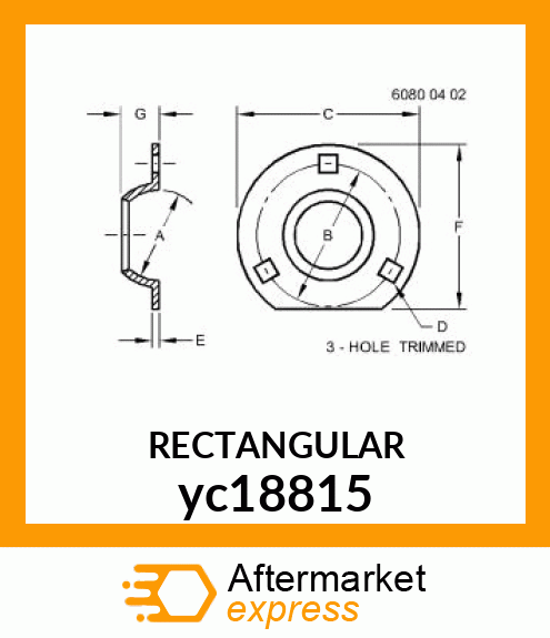RECTANGULAR yc18815