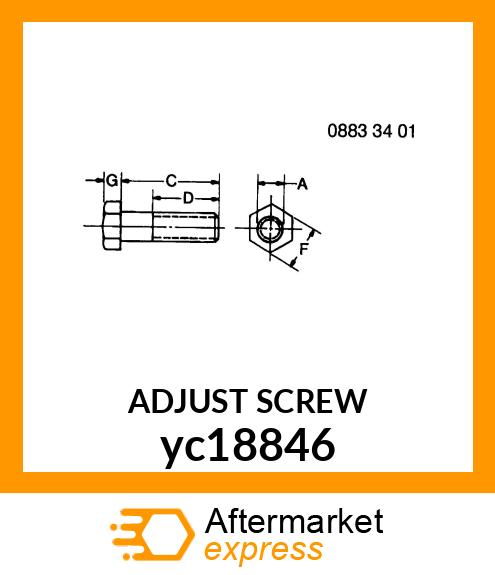 ADJUST SCREW yc18846