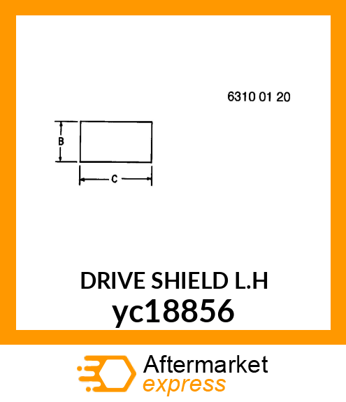 DRIVE SHIELD L.H yc18856