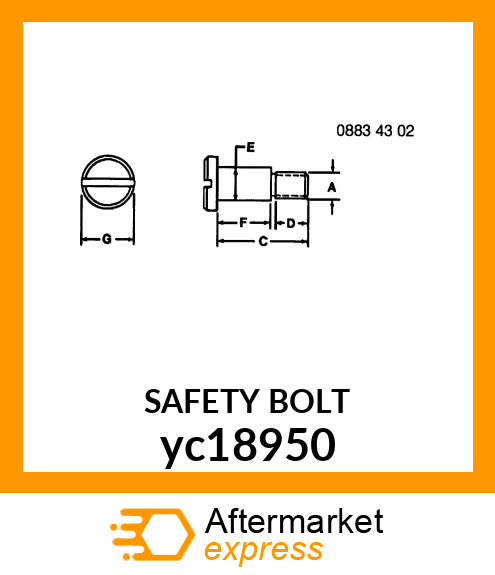 SAFETY BOLT yc18950