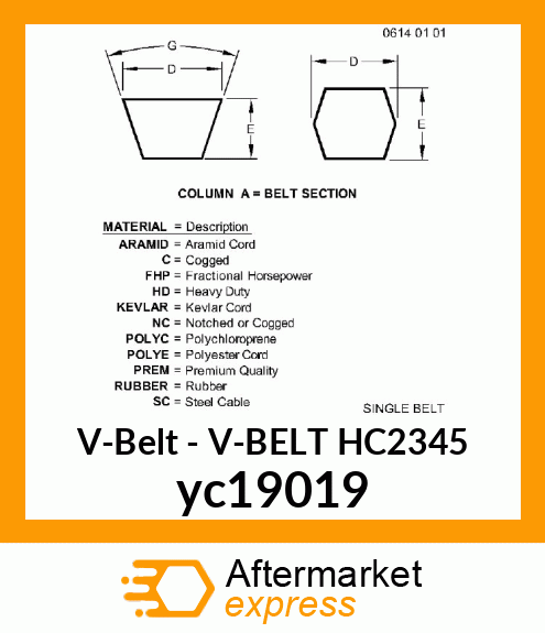 Belt yc19019