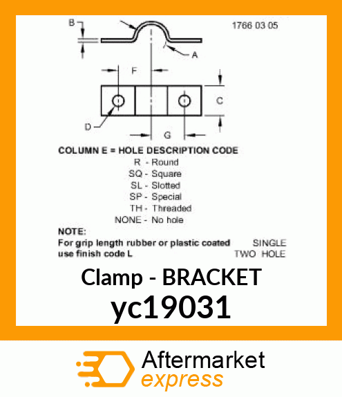 BRACKET yc19031