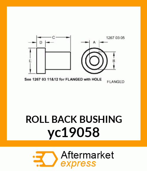 ROLL BACK BUSHING yc19058