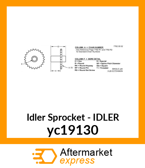 IDLER yc19130