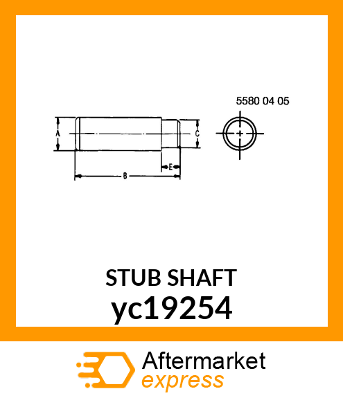 STUB SHAFT yc19254