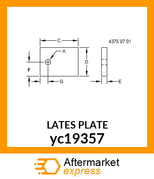 LATES PLATE yc19357