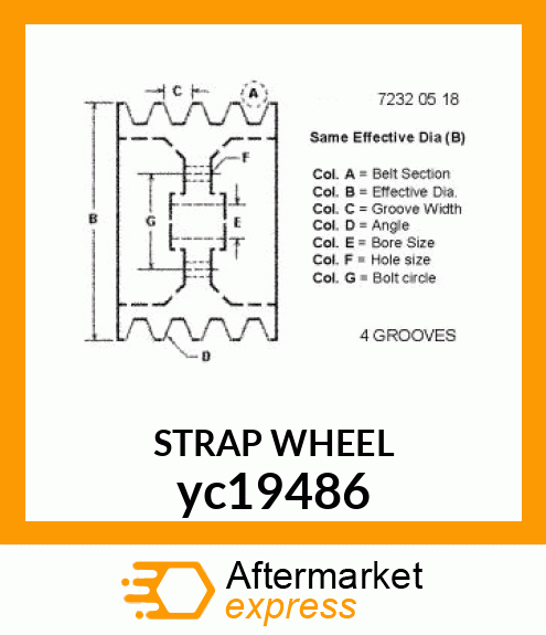 STRAP WHEEL yc19486