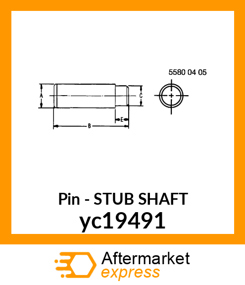 STUB SHAFT yc19491