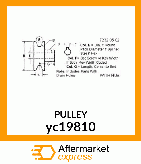 PULLEY yc19810