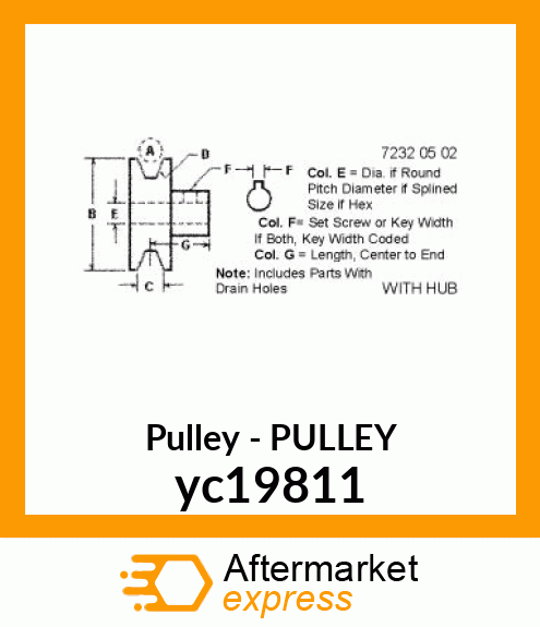 PULLEY yc19811