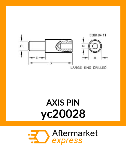 AXIS PIN yc20028