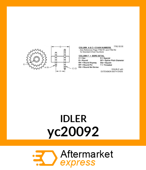 IDLER yc20092