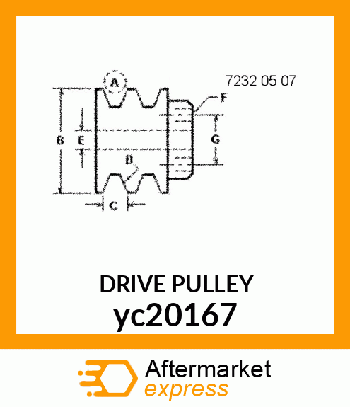 DRIVE PULLEY yc20167