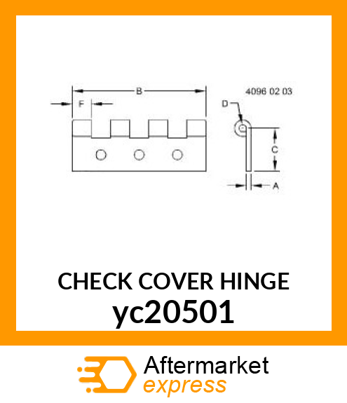 CHECK COVER HINGE yc20501