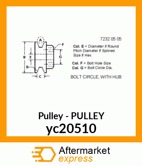 PULLEY yc20510