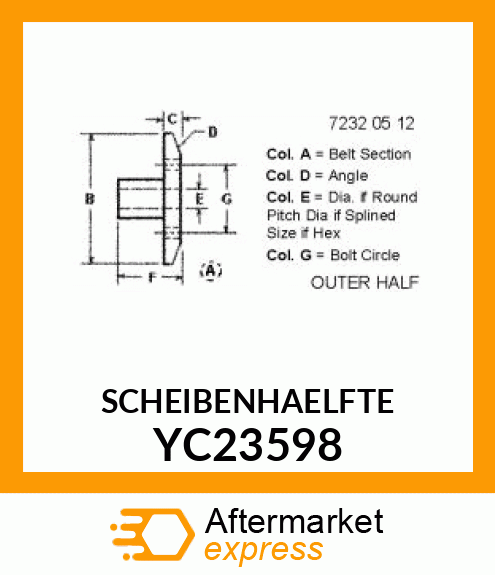 SCHEIBENHAELFTE YC23598