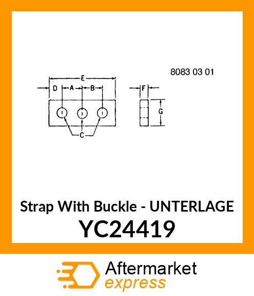 Strap With Buckle - UNTERLAGE YC24419