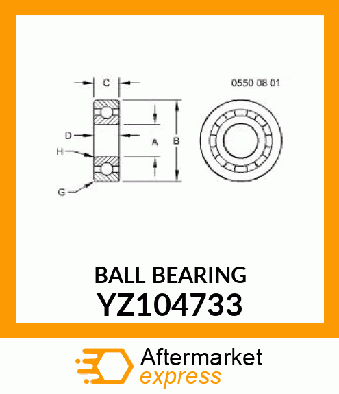 BALL BEARING YZ104733