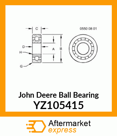 BALL BEARING YZ105415