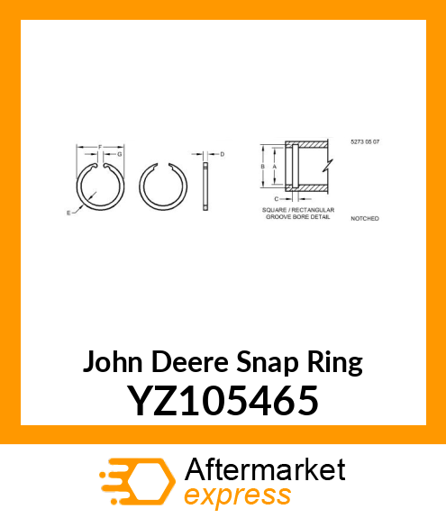 SNAP RING, INTERNAL YZ105465