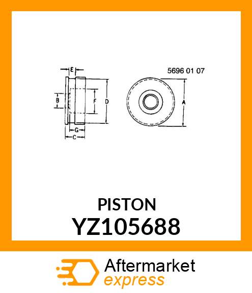 PISTON YZ105688