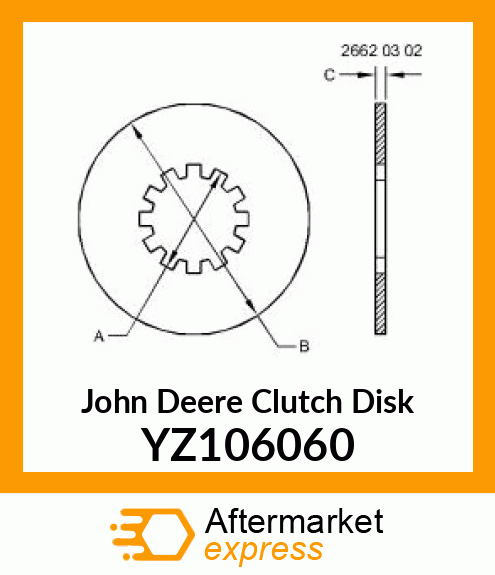 CLUTCH DISK YZ106060