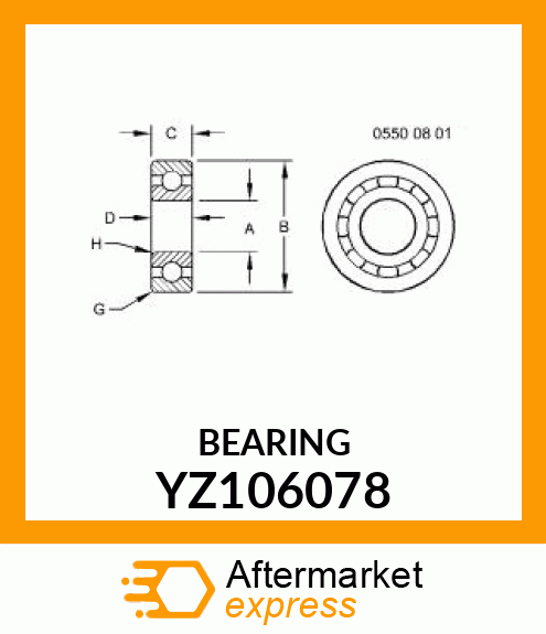 BALL BEARING YZ106078