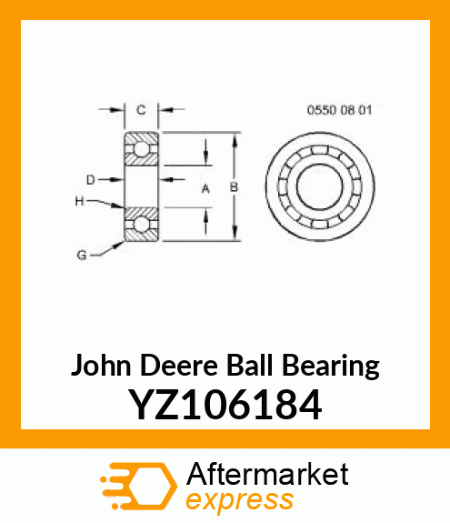 BALL BEARING YZ106184