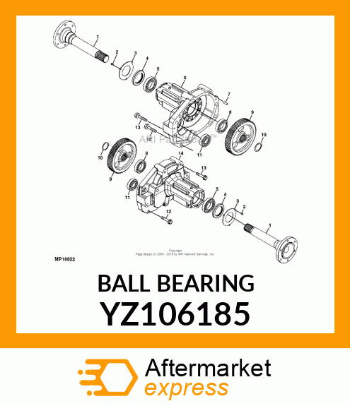 BALL BEARING YZ106185