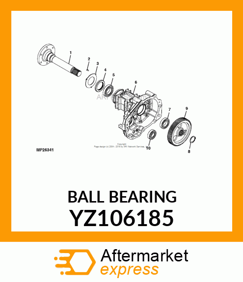 BALL BEARING YZ106185