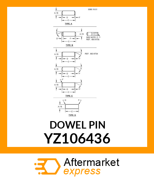 DOWEL PIN YZ106436