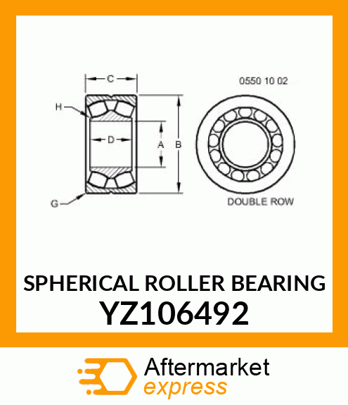 SPHERICAL ROLLER BEARING YZ106492