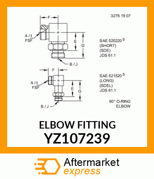 ELBOW FITTING YZ107239