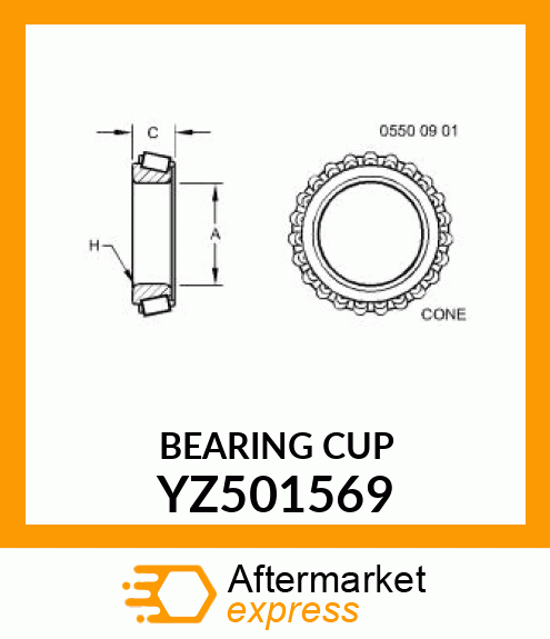 BEARING CONE, BEARING CONE YZ501569