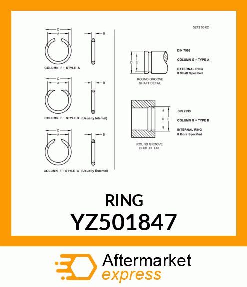 SPACER, SPRING YZ501847