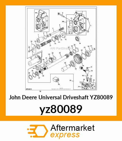 SHAFT, OUTPUT MID PTO yz80089