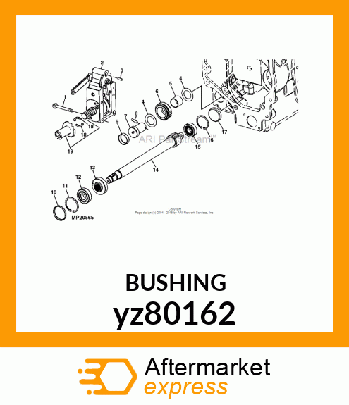 BUSHING, LOCATING yz80162