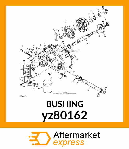 BUSHING, LOCATING yz80162