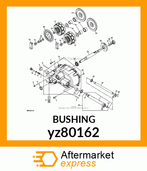 BUSHING, LOCATING yz80162