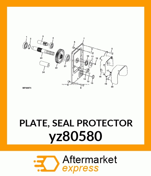 PLATE, SEAL PROTECTOR yz80580