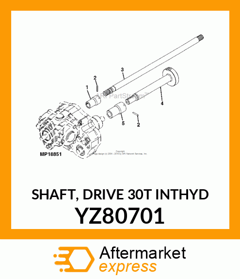 Drive Shaft YZ80701