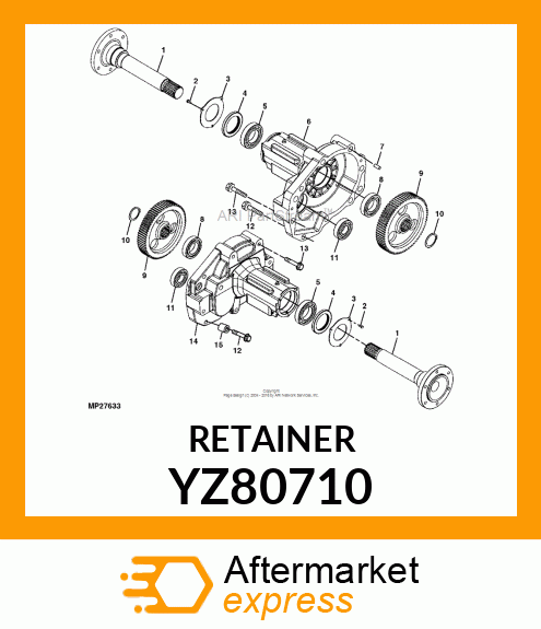 RETAINER, BRAKE YZ80710