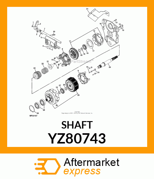 SHAFT, SHIFTER YZ80743